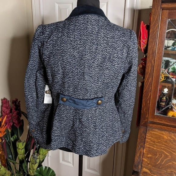 💘 Modcloth Navy Tweed Properly Polished Blazer - Picture 3 of 7